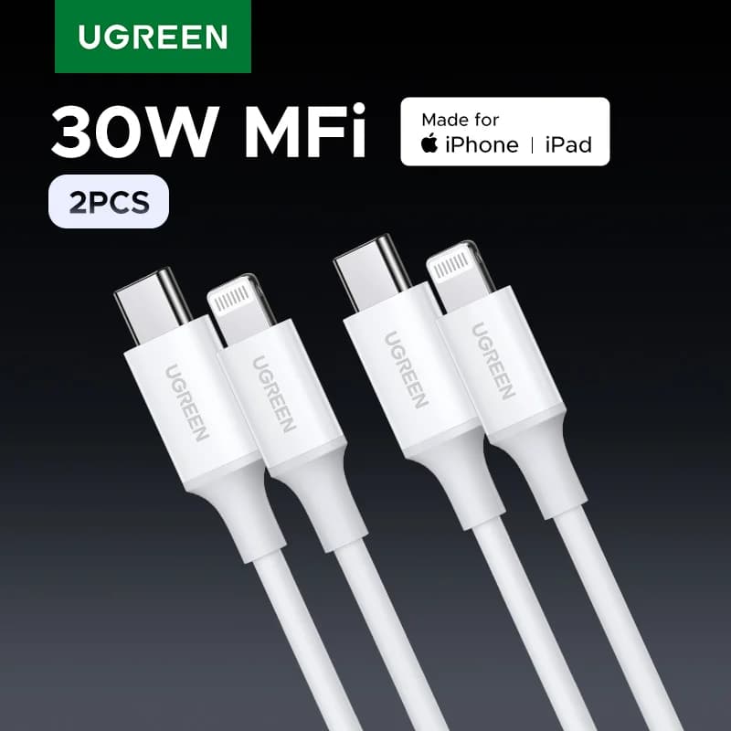 Cavo USB-C a Lightning MFi Certificato, Confezione da 2
