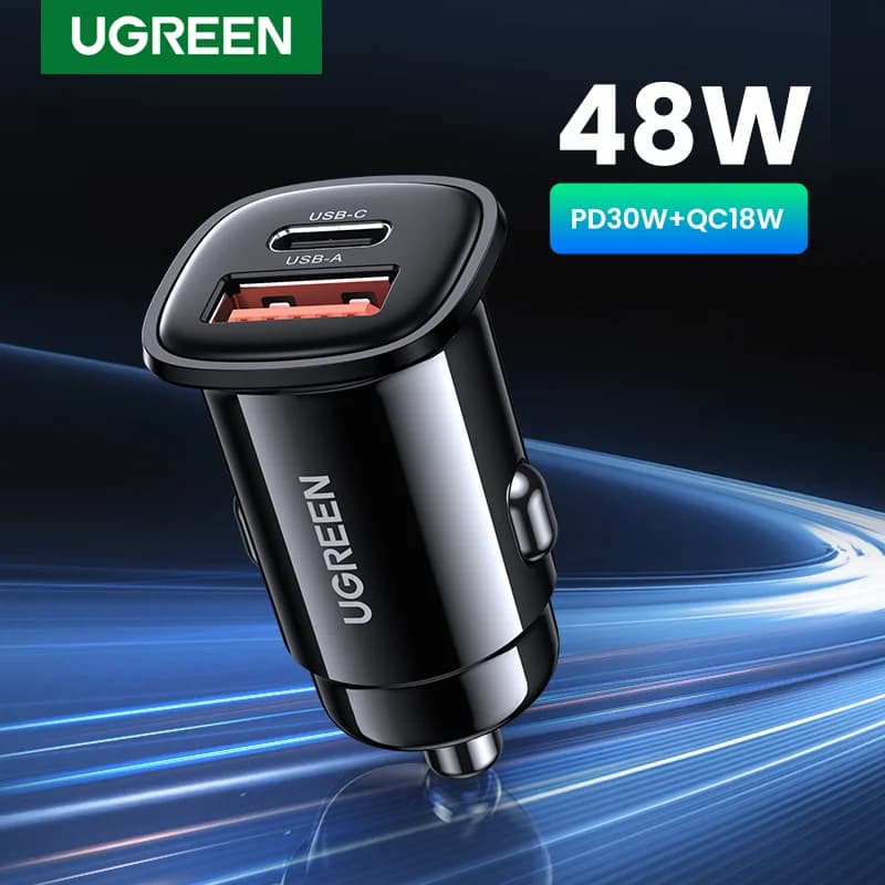 Caricatore auto USB 30W con Quick Charge 4.0 e PD