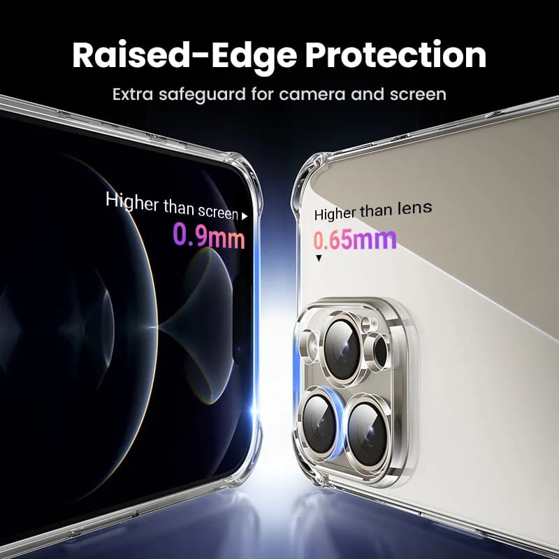 Cover protettiva trasparente antiurto per iPhone