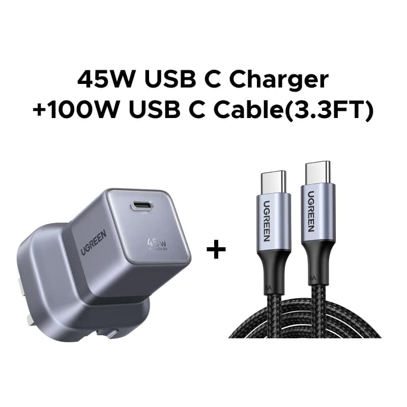Caricatore USB-C GaN 45W, Ricarica Rapida Compatto