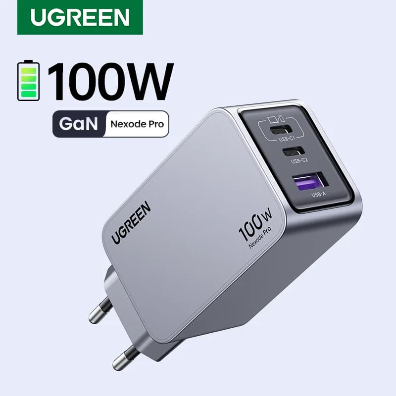 Caricatore da parete USB-C GaN 100W, QC4.0