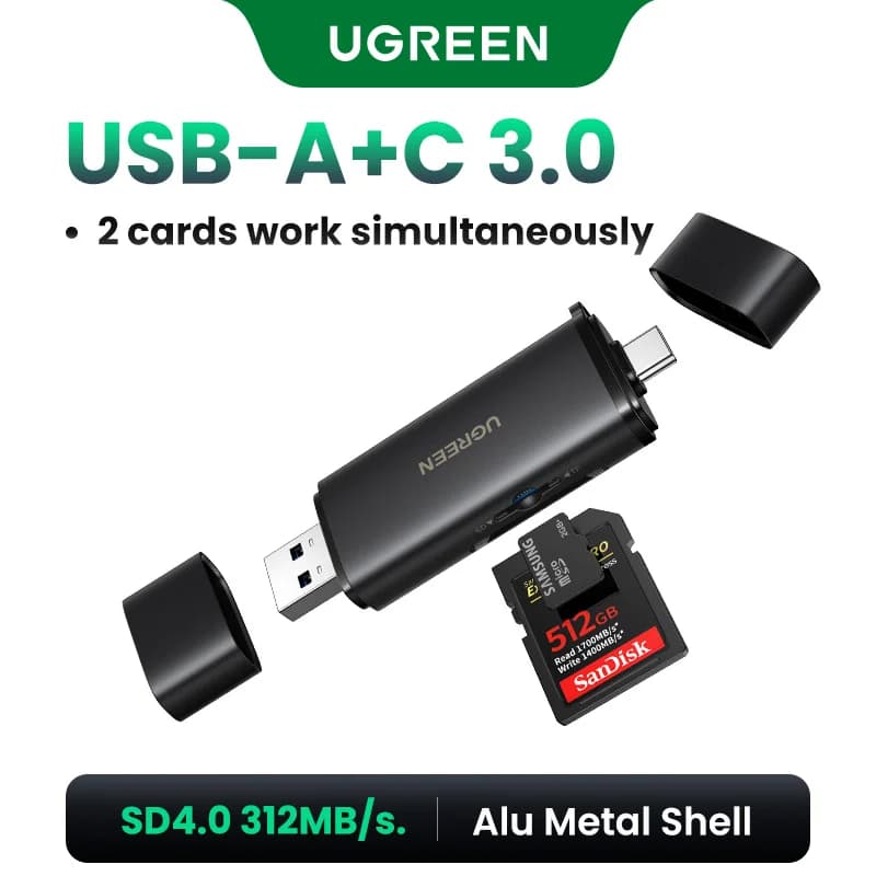 Lettore di schede SD 4.0 USB-C, 312MB/s