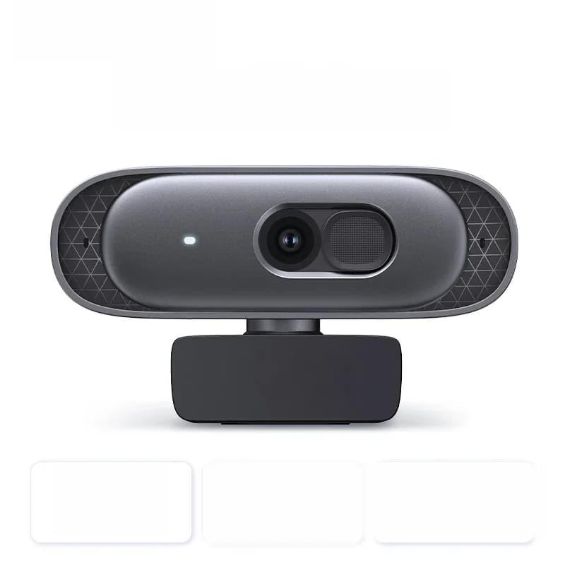 Webcam USB HD 2K con Doppi Microfoni