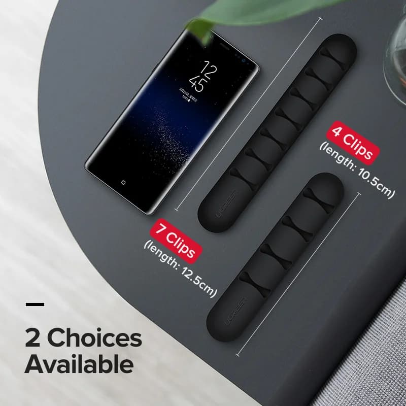 Clip Organizzacavi Silicone USB