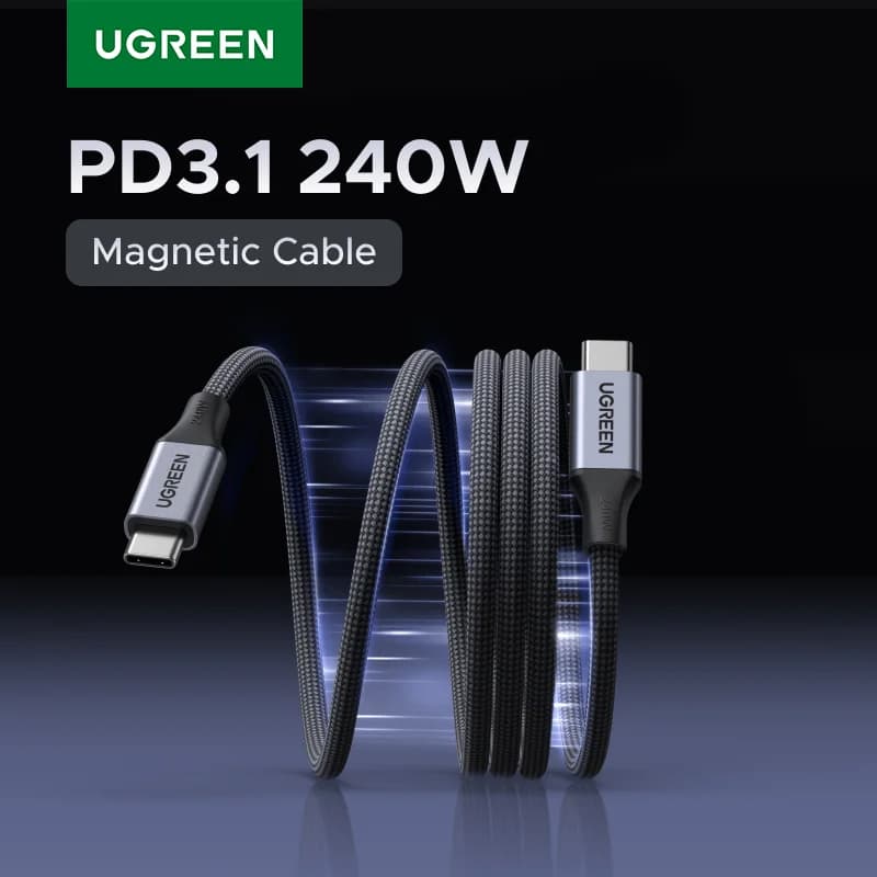 Cavo di ricarica intrecciato magnetico USB-C 240W