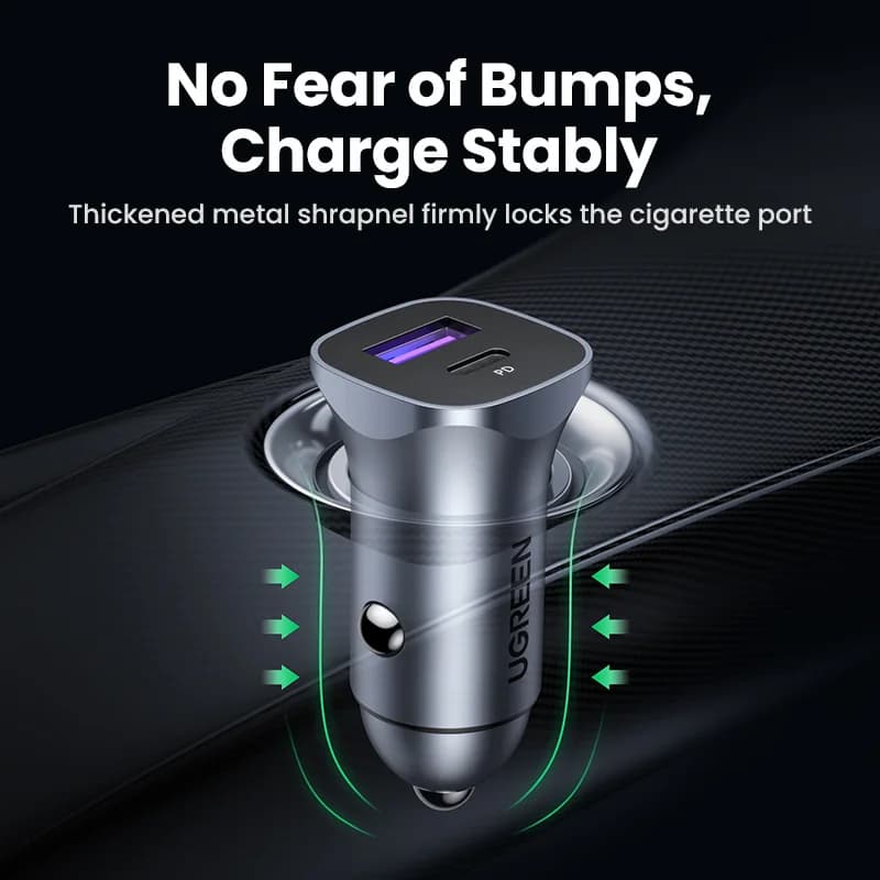Caricatore auto USB-C con Quick Charge