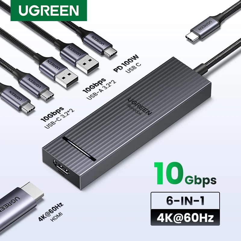 Hub USB-C con HDMI 4K e PD 100W
