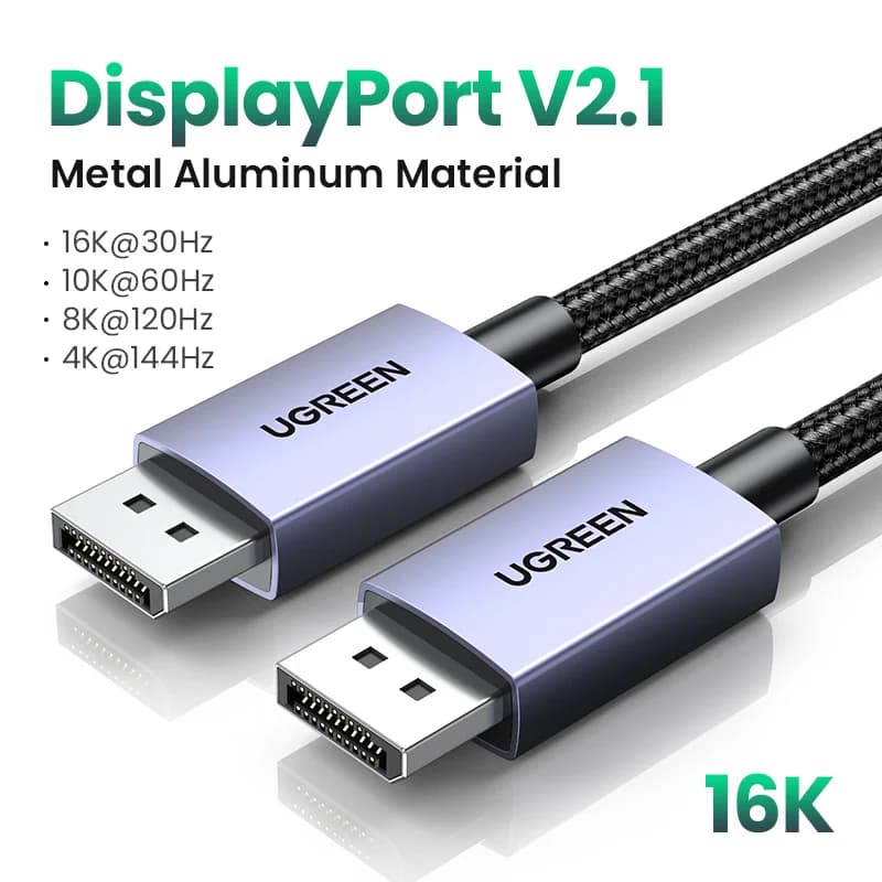 Cavo DisplayPort 2.1, Video ad Alta Velocità 16K/8K