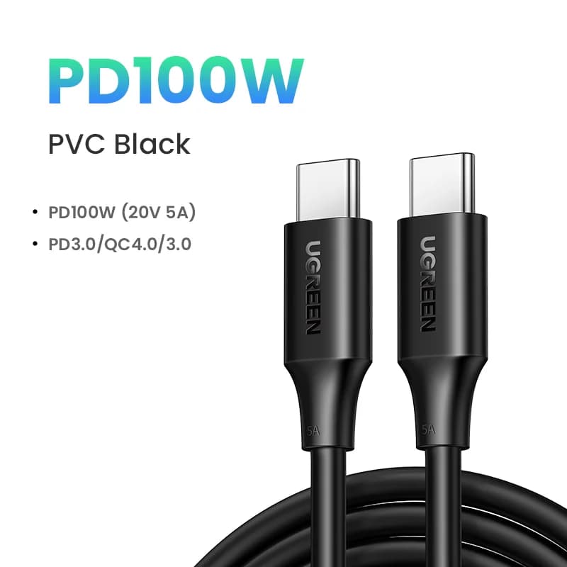 Cavo USB-C a USB-C, 100W/60W PD, 0.5-3m