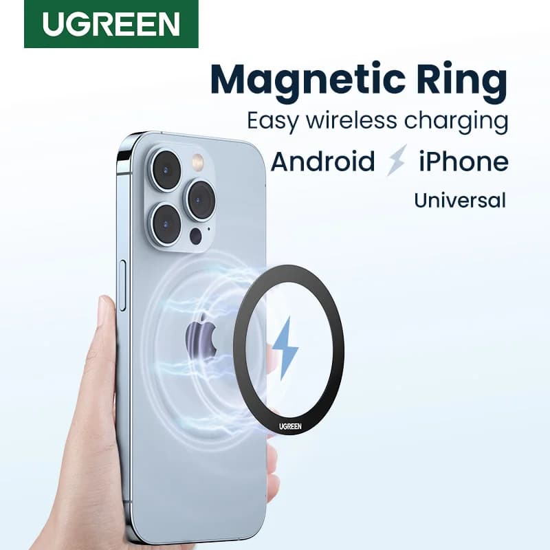 Adattatore ad Anello Magnetico Metallico per Ricarica Wireless MagSafe