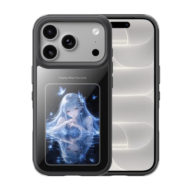 Cover magnetica con schermo E-Ink per iPhone Pro Max