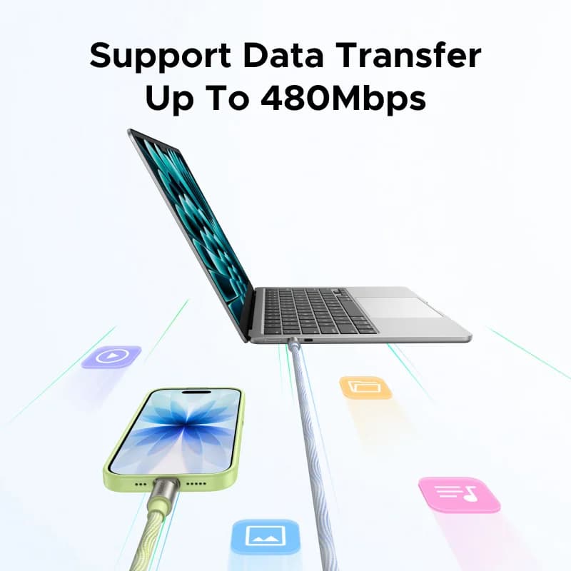 Cavo di ricarica USB-C con cordino PD60W