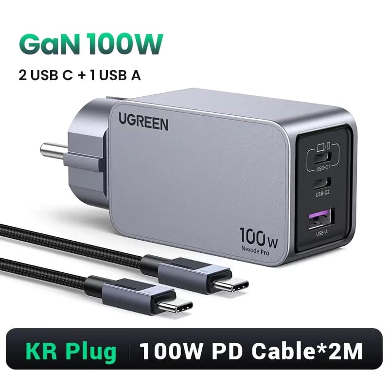 Caricatore da parete USB-C GaN 100W, QC4.0
