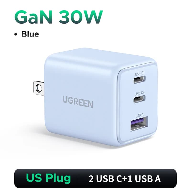 Caricatore da Muro USB-C GaN 30W, PD 3.0