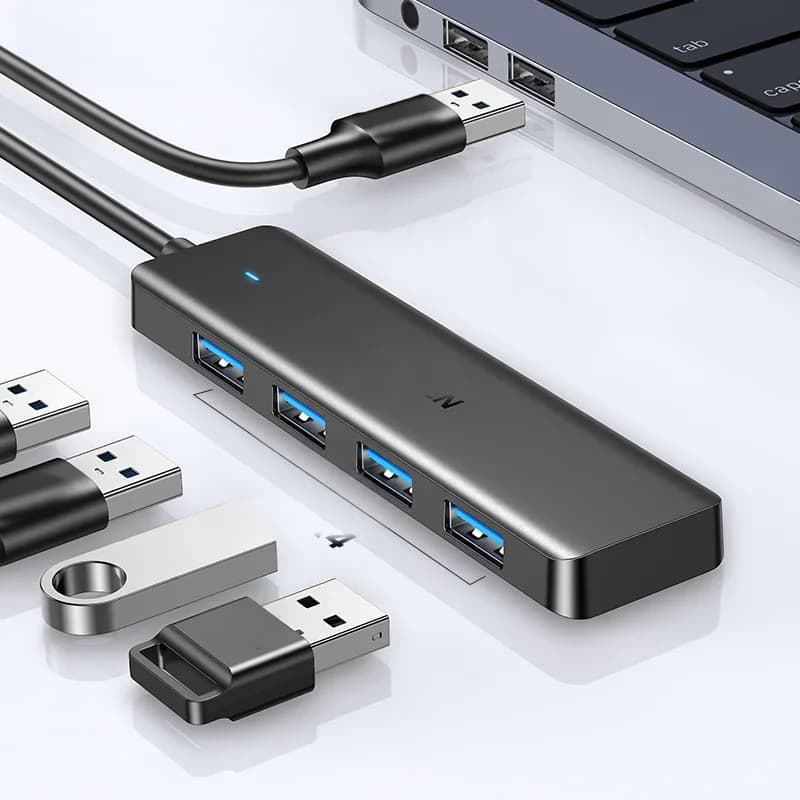 Hub USB 3.0 & USB-C a 4 porte