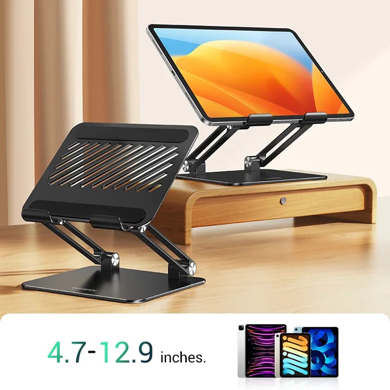 Supporto in alluminio per tablet e smartphone