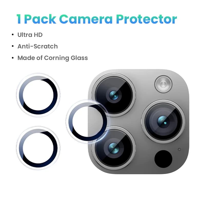 Protettore Lente Fotocamera Vetro Temperato per iPhone Pro