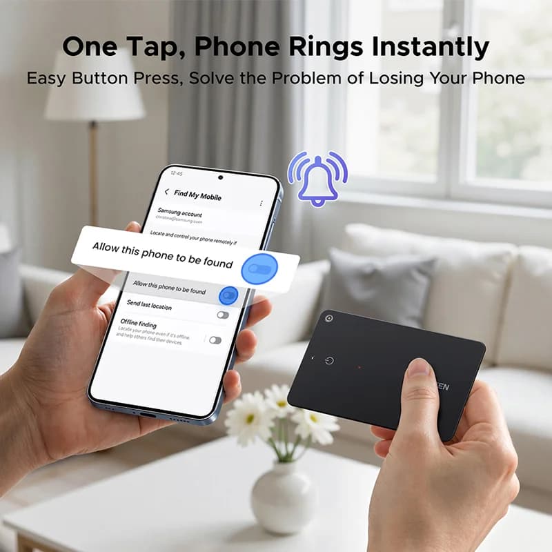 Tag Tracker Bluetooth GPS per Chiavi e Portafogli