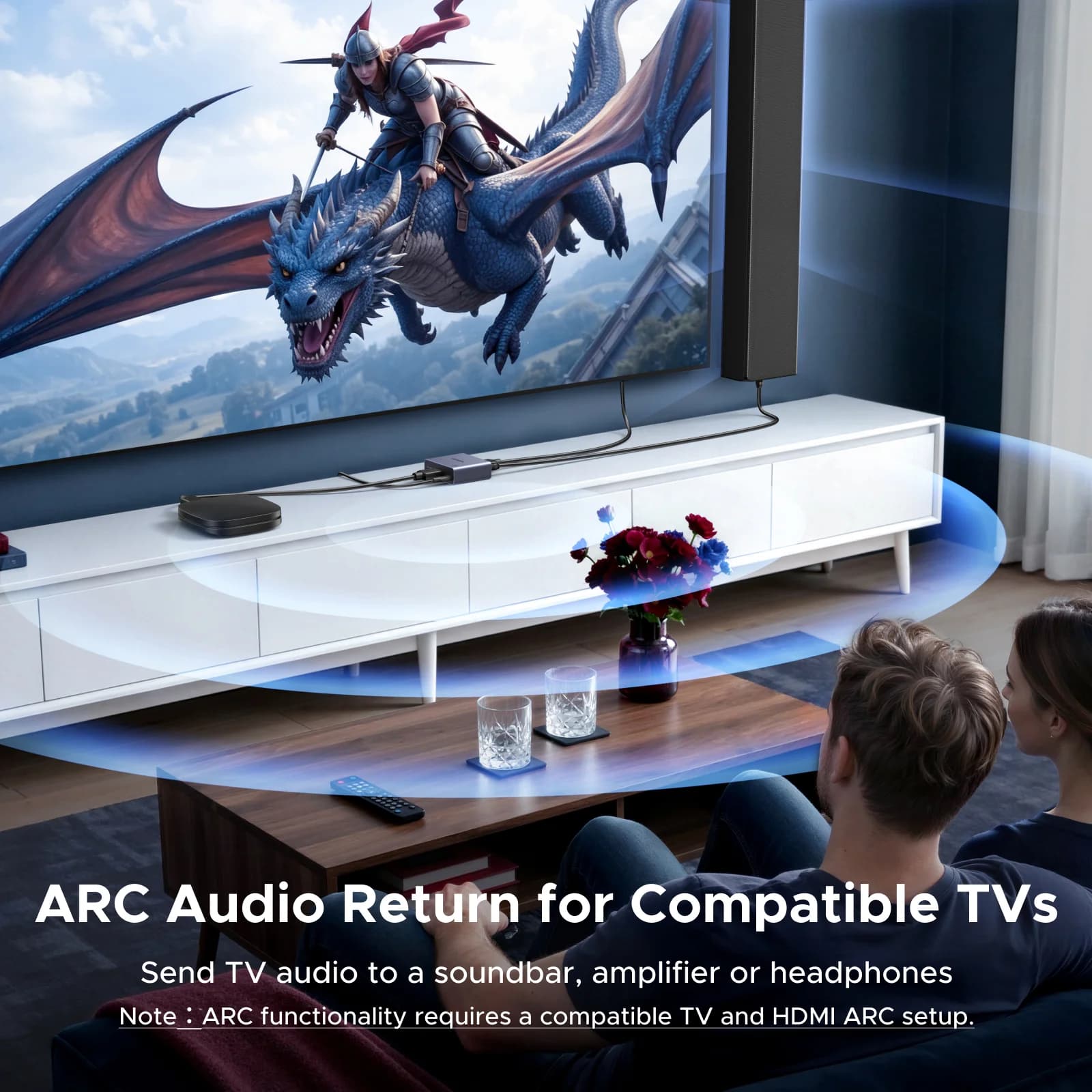 Estrattore Audio HDMI 4K 60Hz, Ottico e 3.5mm