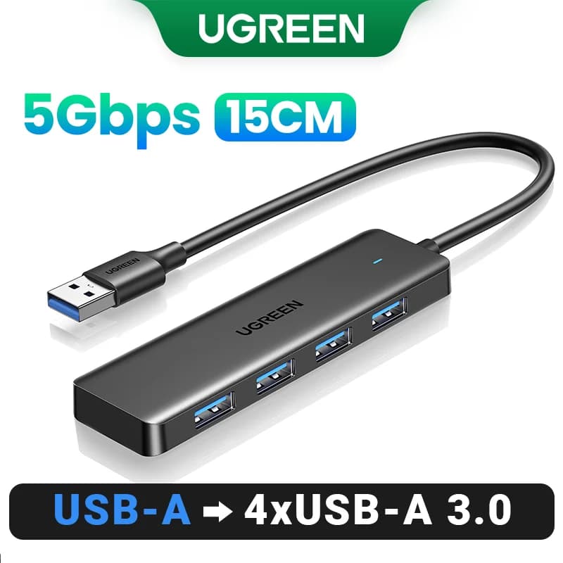 Hub USB 3.0 & USB-C a 4 porte