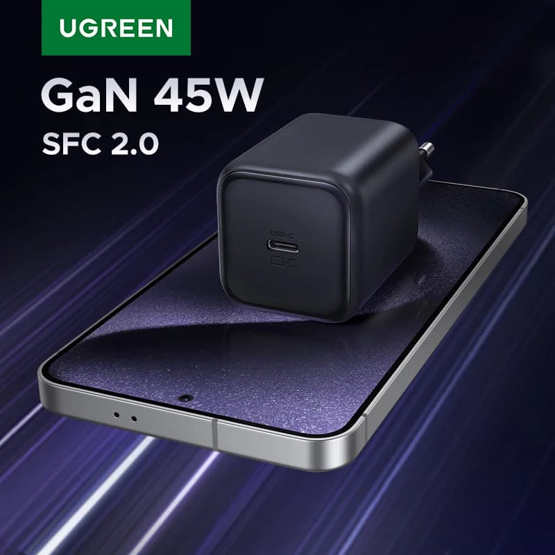 Caricatore da muro USB-C GaN 45W, PPS QC3.0